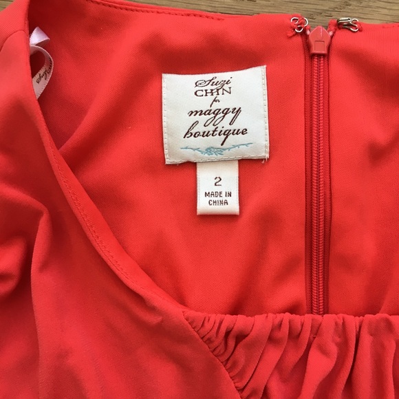 Suzi Chin for Maggy Boutique Coral Dress - Picture 3 of 4